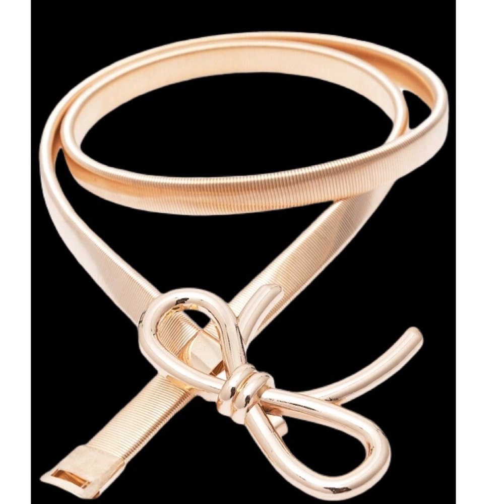 BrAND NEW SUPER CUTE TIE BELT GOLD - Picture 1 of 6